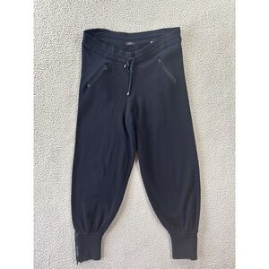 JOSEPH Knit‎ Joggers Womens Large Wool Blend Luxury Navy Blue Made in Italy